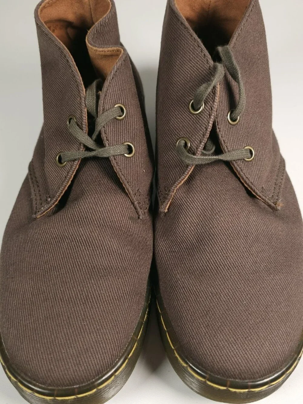 DR. MARTENS Mayport Brown Twill Canvas Desert Boot Men's 7 Women's 8